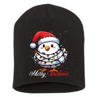 Chicken Merry Christmas Lights Santa Hat Xmas Snow Long Sleeve Short Acrylic Beanie