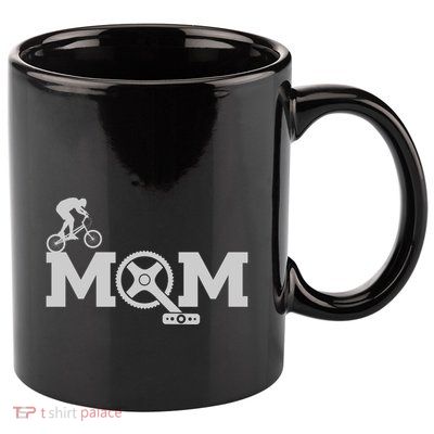 Cyclist Mom Cycling Gift 11oz C Handle Ceramic Mug