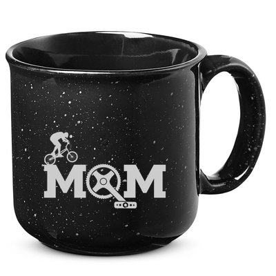 Cyclist Mom Cycling Gift 15oz Campfire Ceramic Mug