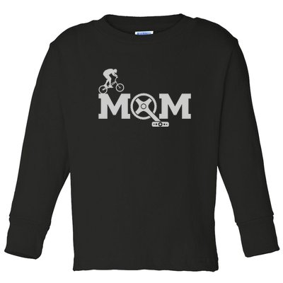 Cyclist Mom Cycling Gift Toddler Long Sleeve Shirt