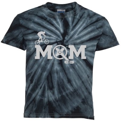 Cyclist Mom Cycling Gift Kids Tie-Dye T-Shirt