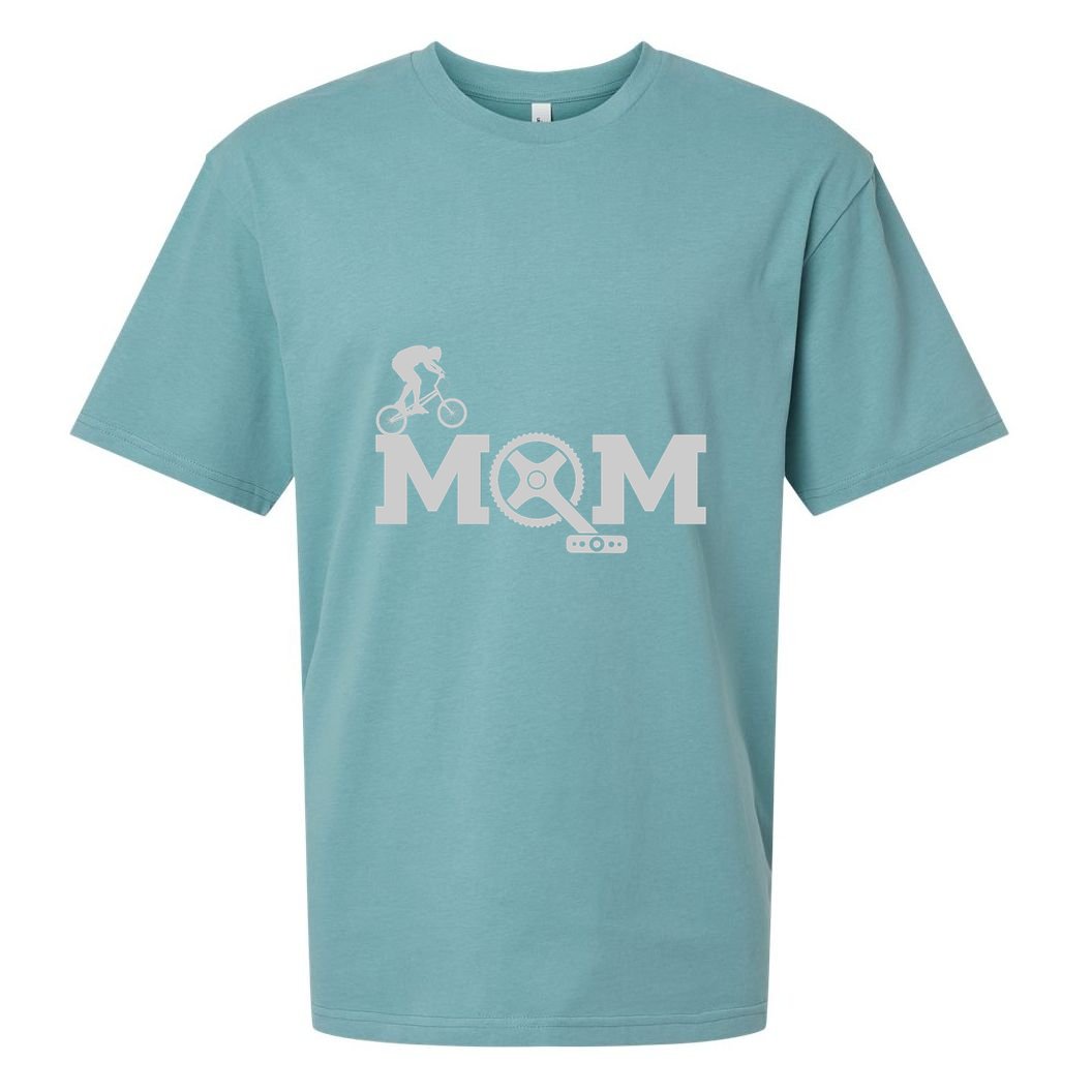 Cyclist Mom Cycling Gift Sueded Cloud Jersey T-Shirt
