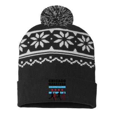 Chicago Marathon USA-Made Snowflake Beanie