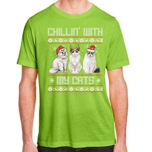 Christmas Meowy Cute Meaningful Gift For Cat Lovers Christmas Cat Gift Adult ChromaSoft Performance T-Shirt