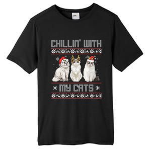 Christmas Meowy Cute Meaningful Gift For Cat Lovers Christmas Cat Gift Tall Fusion ChromaSoft Performance T-Shirt