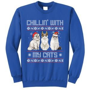 Christmas Meowy Cute Meaningful Gift For Cat Lovers Christmas Cat Gift Sweatshirt