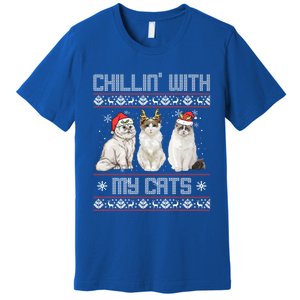 Christmas Meowy Cute Meaningful Gift For Cat Lovers Christmas Cat Gift Premium T-Shirt