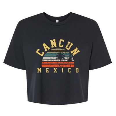 Cancun Mexico Bella+Canvas Jersey Crop Tee