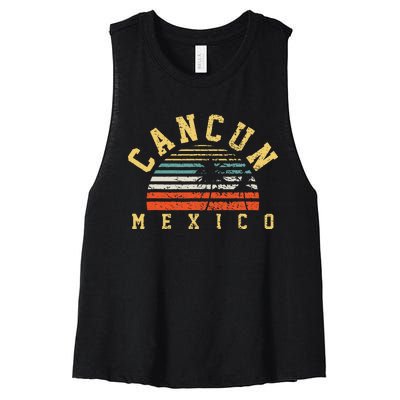 Cancun Mexico Women's Racerback Cropped Tank