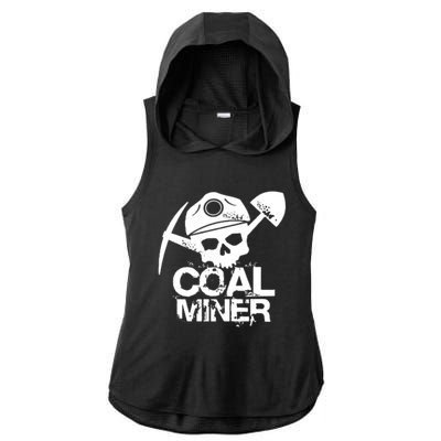 Coal Miner Ladies PosiCharge Tri-Blend Wicking Draft Hoodie Tank