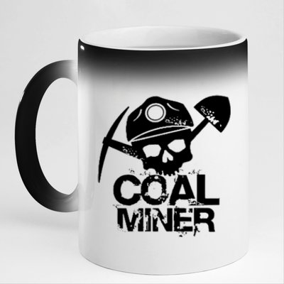 Coal Miner 11oz Black Color Changing Mug