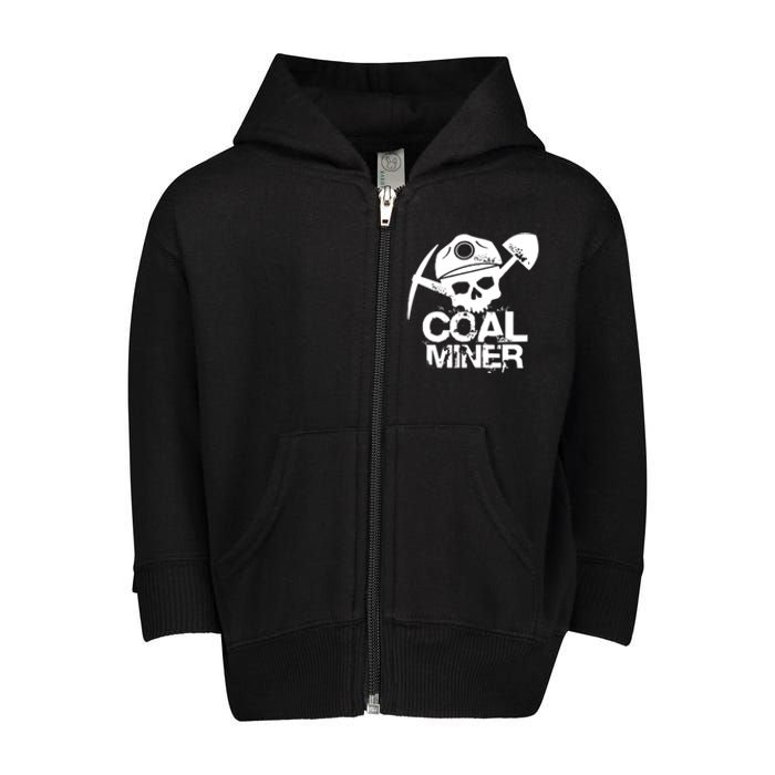 Coal Miner Toddler Zip Fleece Hoodie