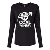 Coal Miner Womens Cotton Relaxed Long Sleeve T-Shirt