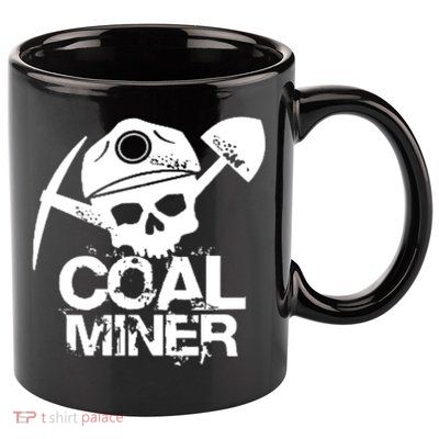 Coal Miner 11oz C Handle Ceramic Mug