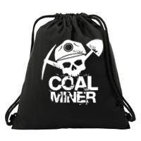 Coal Miner Drawstring Bag