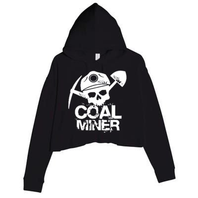 Coal Miner Crop Fleece Hoodie