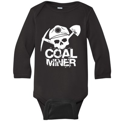 Coal Miner Baby Long Sleeve Bodysuit