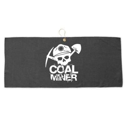 Coal Miner Large Microfiber Waffle Golf Towel