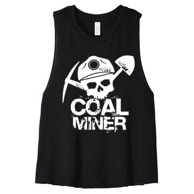 Coal Miner Women's Racerback Cropped Tank