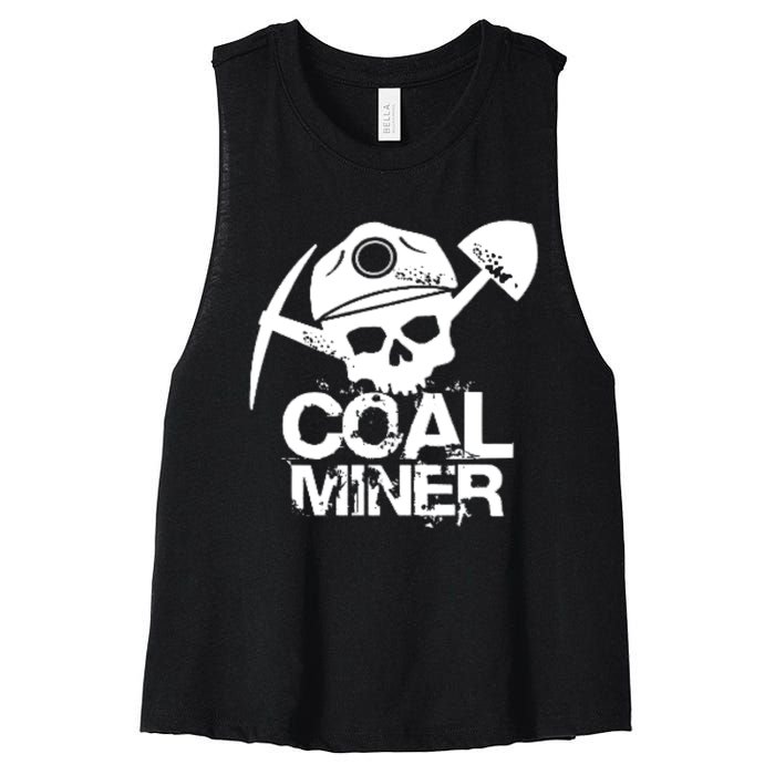 Coal Miner Women's Racerback Cropped Tank