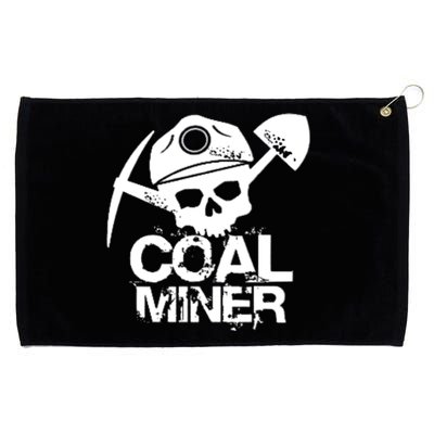 Coal Miner Grommeted Golf Towel