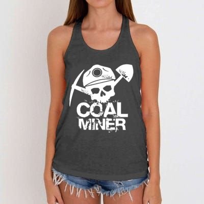 Coal Miner Women's Knotted Racerback Tank