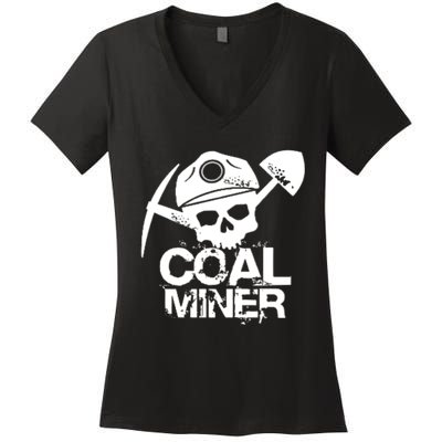 Coal Miner Women's V-Neck T-Shirt