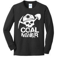 Coal Miner Kids Long Sleeve Shirt