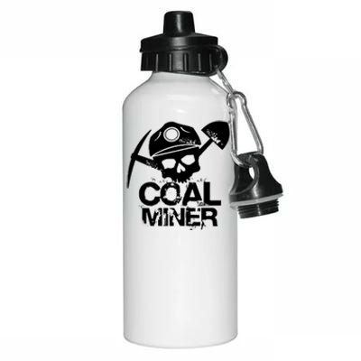 Coal Miner Aluminum Water Bottle