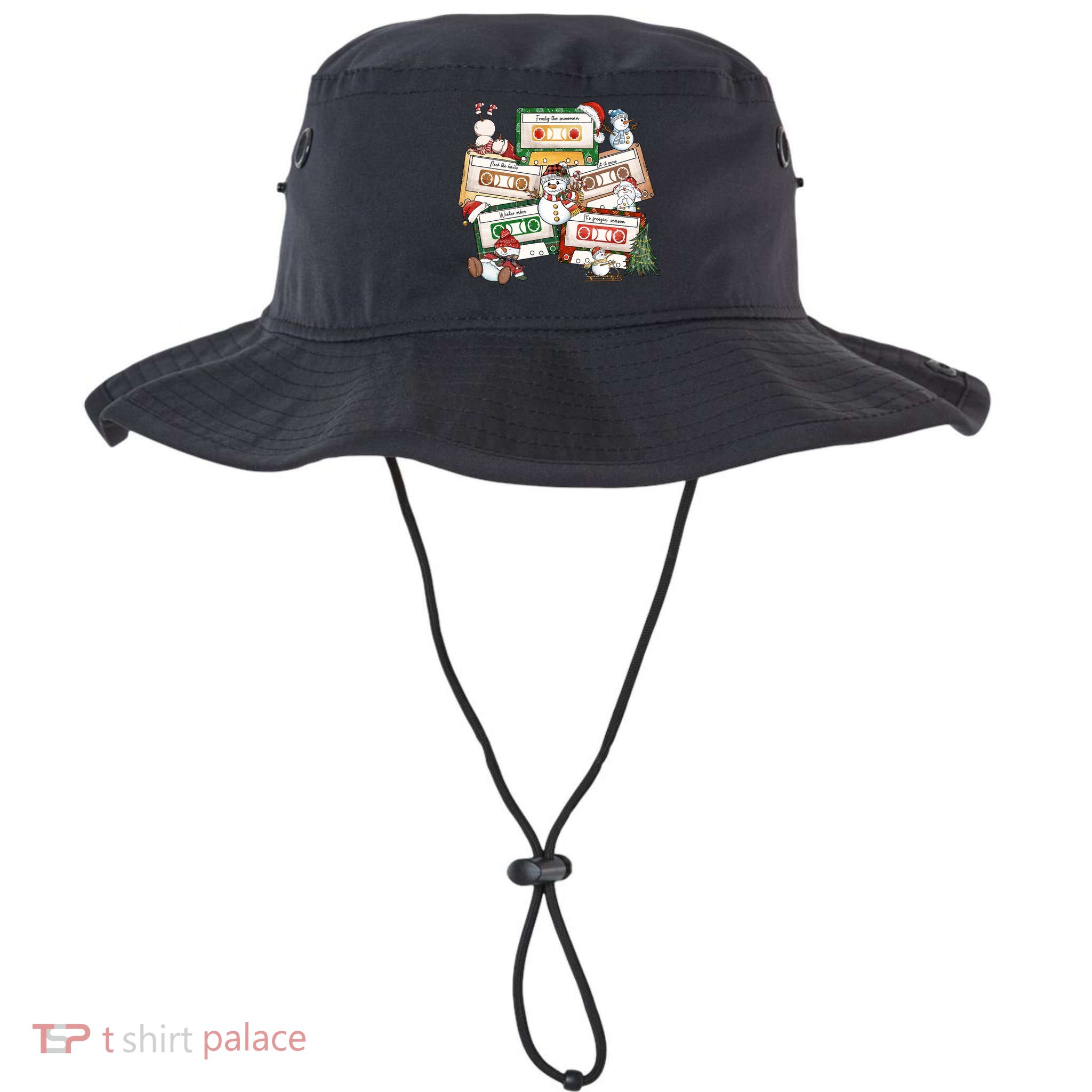 Christmas Music Cassette Tapes Christmas Tree Funny Xmas Gift Bucket Hat