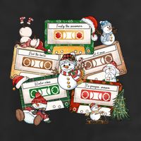 Christmas Music Cassette Tapes Christmas Tree Funny Xmas Gift Beanie