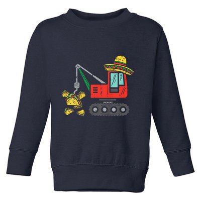 Child Mexican Crane Tacos Cinco De Mayo Fiesta Toddler Sweatshirt