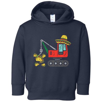 Child Mexican Crane Tacos Cinco De Mayo Fiesta Toddler Hoodie