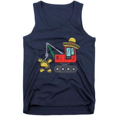Child Mexican Crane Tacos Cinco De Mayo Fiesta Tank Top