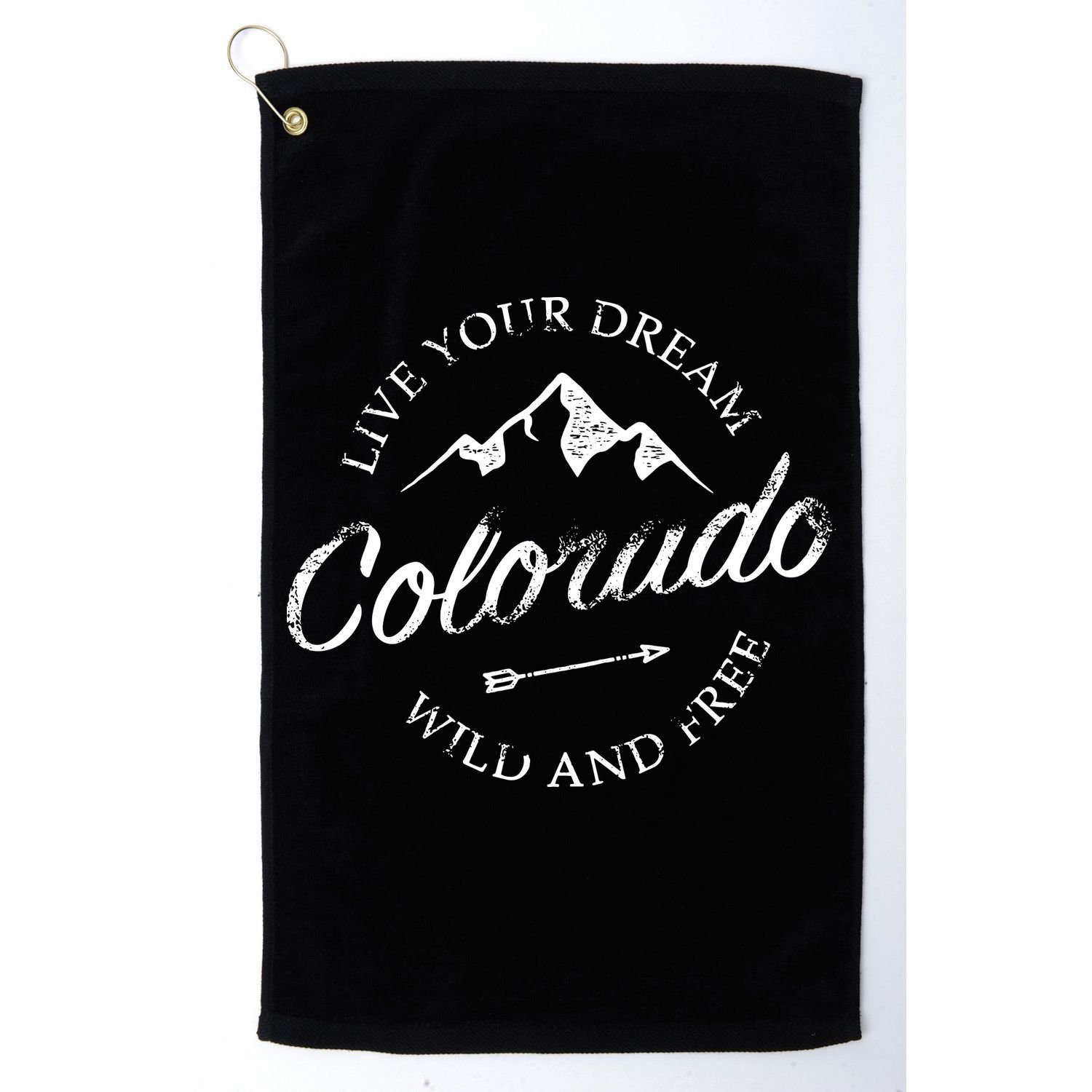 Colorado Mountains Golf Towel