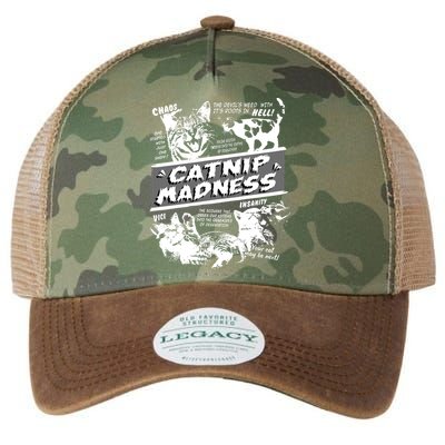 Catnip Madness Cute Kitten Funny Cat Pet Humor Legacy Tie Dye Trucker Hat
