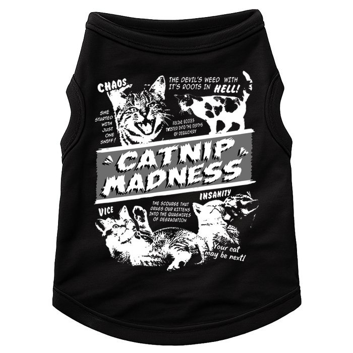 Catnip Madness Cute Kitten Funny Cat Pet Humor Doggie Tank