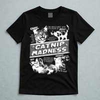 Catnip Madness Cute Kitten Funny Cat Pet Humor T-Shirt