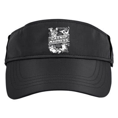 Catnip Madness Cute Kitten Funny Cat Pet Humor Adult Drive Performance Visor
