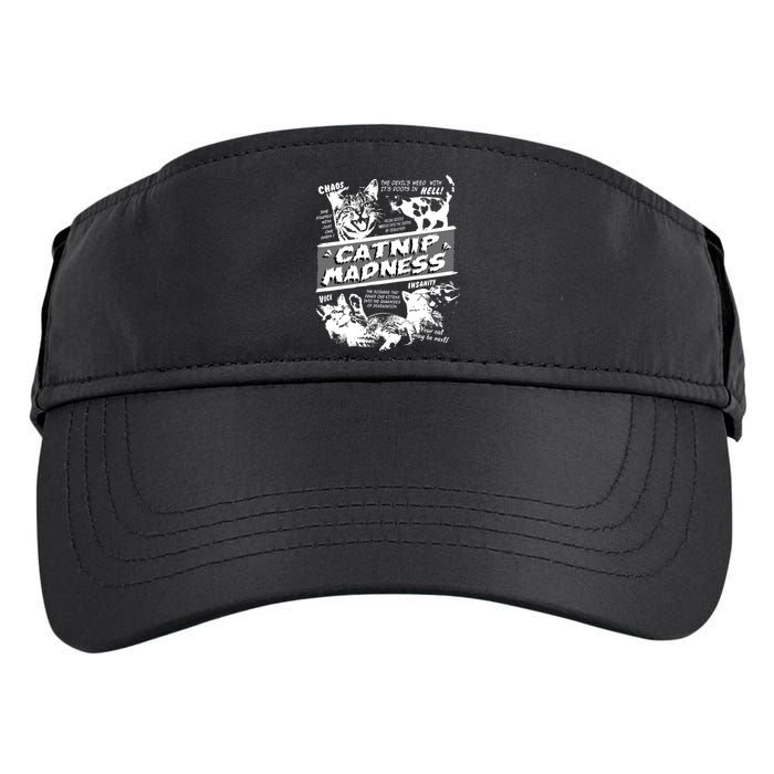 Catnip Madness Cute Kitten Funny Cat Pet Humor Adult Drive Performance Visor