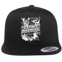 Catnip Madness Cute Kitten Funny Cat Pet Humor Flatbill Hat