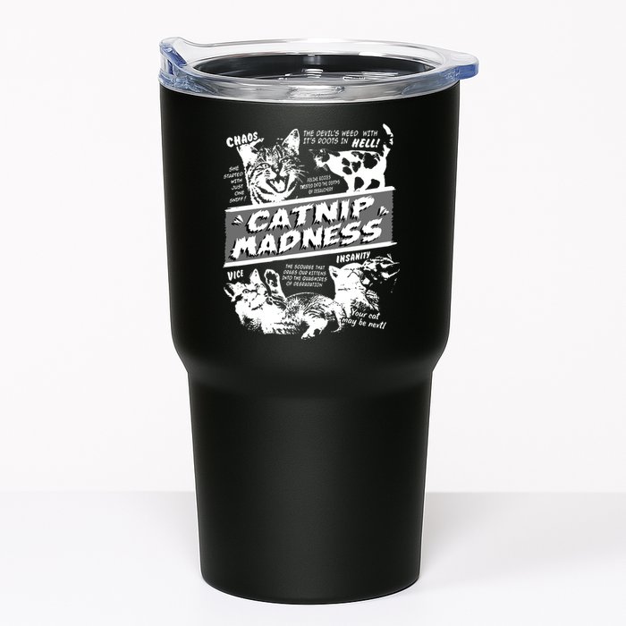 Catnip Madness Cute Kitten Funny Cat Pet Humor Tumbler