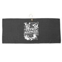Catnip Madness Cute Kitten Funny Cat Pet Humor Large Microfiber Waffle Golf Towel