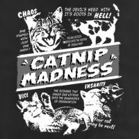 Catnip Madness Cute Kitten Funny Cat Pet Humor 25L Jumbo Tote