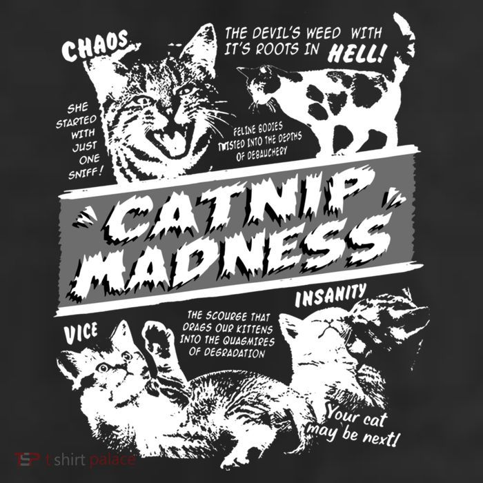 Catnip Madness Cute Kitten Funny Cat Pet Humor 25L Jumbo Tote