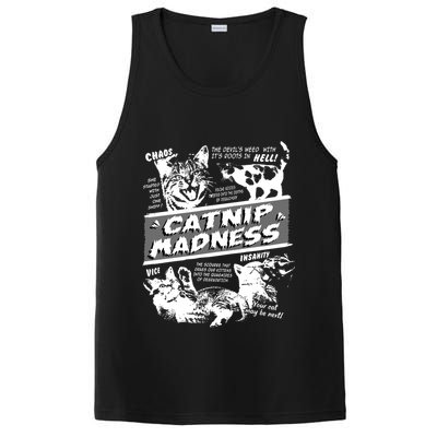 Catnip Madness Cute Kitten Funny Cat Pet Humor PosiCharge Competitor Tank