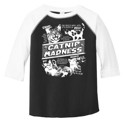 Catnip Madness Cute Kitten Funny Cat Pet Humor Toddler Fine Jersey T-Shirt