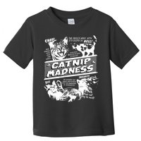 Catnip Madness Cute Kitten Funny Cat Pet Humor Toddler T-Shirt