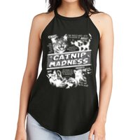 Catnip Madness Cute Kitten Funny Cat Pet Humor Women's Perfect Tri Rocker Tank