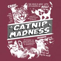 Catnip Madness Cute Kitten Funny Cat Pet Humor 16oz Travel Tumbler
